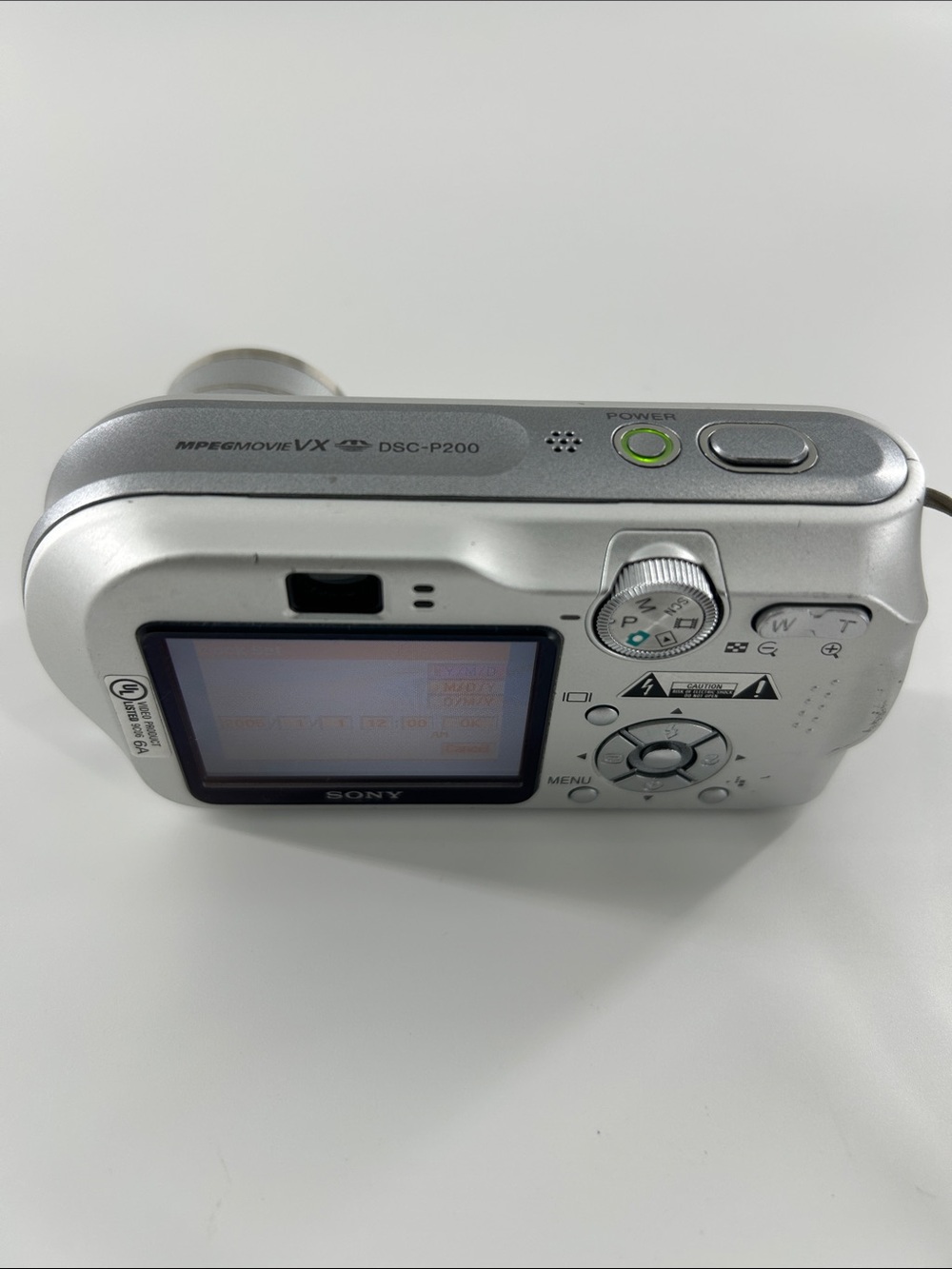Sony Cyber-Shot DSC-P200 Digital Camera 7.2MP w/ Battery Silver Carl Zeiss - Picture 14 of 15